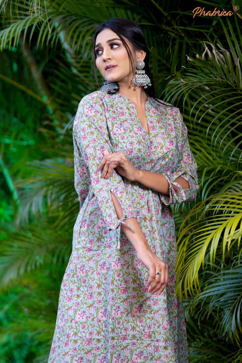 Indian Cotton Floral Kurta Kurti Designer Women Ethnic Dress Top Tunic  Party | eBay